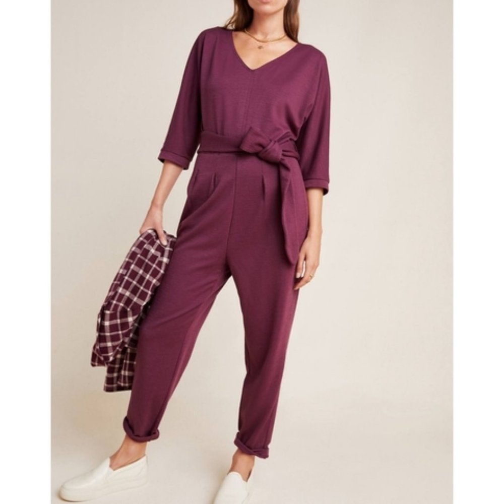 Anthropologie Sutton Pont Jumpsuit in Plum Size‎ XS ORP $140